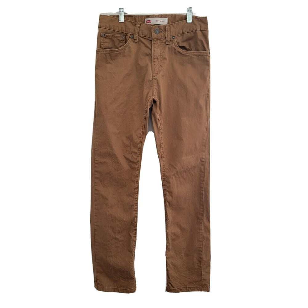 Levi's 511 Slim Boys Brown Jeans Size 16 Reg W28 L28 Actual W29